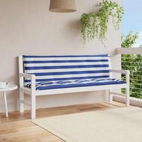 Suoliuko pagalvėlės 2vnt mėlynos/baltos 150x50x7cm audinys