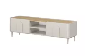 Tv Set Amilio 170 Cm - Cashmere / Oiled Oak / Cashmere Handles / Cashmere Legs