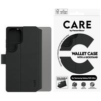 PanzerGlass CARE Case by Feature Wallet Kickstand for Samsung Galaxy S25 Ultra, black
