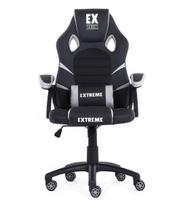 Žaidimų kėdė Extreme EX Gray su supimo funkcija ir žaidimų ratukais