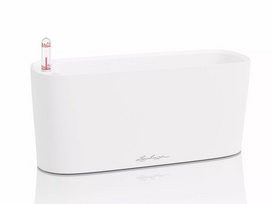 Vazonas su savaiminio drėkinimo sistema LECHUZA DELTA 10, 15462, balta matinė