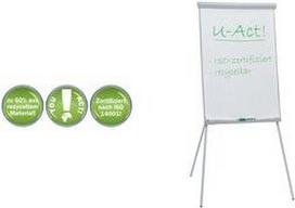FRANKEN Flipchart U-Act! Line Standard, 700 x 1.000 mm Tafel magnethaftend, Dreibeinstativ, Maße der Standfläche: - 1 Stück (FC93)