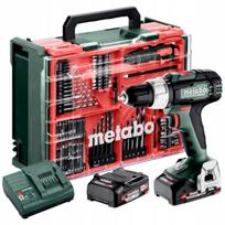 METABO.SB 18 L Mobile workshop + 2 Li-Ion batteries 18V/2.0 Ah with charger SC 30 + 74 elements | 614053710 | 4061792252226
