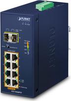 Switch Planet PLANET Industrial 8-Port GE 802.3at PoE + 2 100/1000X SFP | IGS-1020PTF | 4711605284943