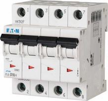 Eaton Grandinės pertraukiklis 4P B 10A 6kA AC PL6-B10/4 166490