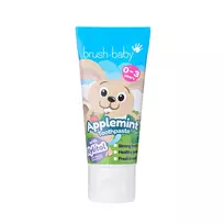 Brush Baby Kiškis Applemint vaikiškas dantų pasta 0-3 metų vaikams, su fluoridu, 50 ml