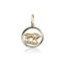 Auksinis pakabukas Zodiakas. Metalas: Raudonas Auksas. Praba: 585°