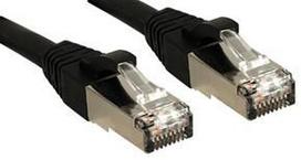 Lindy Premium - Patch-Kabel - RJ-45 (M) - RJ-45 (M) - 30,0m - SFTP - CAT 6 - glatt, halogenfrei - Schwarz (45610)