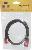 DeLOCK High Speed HDMI with Ethernet - Video-/Audio-/Netzwerkkabel - HDMI - 28 AWG - HDMI, 19-polig (M) - HDMI, 19-polig (M) - 1 m (82685)