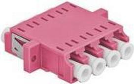 DeLOCK - Netzwerkkoppler - LC Multi-Mode (W) bis LC Multi-Mode (W) - Glasfaser - OM4 - lila (Packung mit 2) (86542)