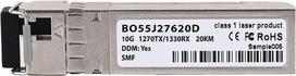 Kompatibler LinkSys SFP-10G-BX-U BlueOptics BO55J27620D SFP+ Bidi Transceiver, LC-Simplex, 10GBASE-BX-U, Singlemode Fiber, TX1270nm/RX1330nm, 20KM, DDM, 0°C/+70°C (SFP-10G-BX-U-20-LS-BO)