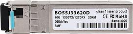 Kompatibler LinkSys SFP-10G-BX-D BlueOptics BO55J33620D SFP+ Bidi Transceiver, LC-Simplex, 10GBASE-BX-D, Singlemode Fiber, TX1330nm/RX1270nm, 20KM, DDM, 0°C/+70°C (SFP-10G-BX-D-20-LS-BO)