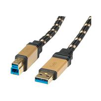 ROLINE Gold - USB-Kabel - USB Typ A (M) zu USB Type B (M)