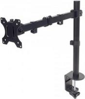 Manhattan Universal Monitor Mount with Double-Link Swing Arm - Tischhalterung für LCD-Display (adjustable arm) - haltbarer Stahl - Schwarz - Bildschirmgröße: 33-81.3 cm (13-32)