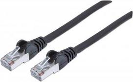 Intellinet High Performance - Patch-Kabel - RJ-45 (M) bis RJ-45 (M) - 5,0m - SFTP -Cat.7 Rohkabel (Kabel) / CAT 6a (Anschlüsse) - halogenfrei, geformt, ohne Haken - Schwarz (740937)