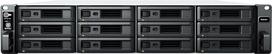Synology RackStation RS2423+ NAS Rack (2U) Ryzen Embedded V1780B 8GB DDR4 72 TB HDD DiskStation Manager Schwarz (RS2423+ + 12X HAT3300-6T)