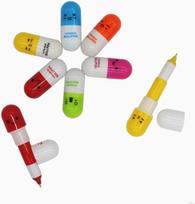 Rašymo priemonės-40vnt Cartoon Vitamin Pill Pens: Ištraukiami Tušinukai Smiley Veidui skirti rašikliai vaikams | Atsitiktinės spalvos