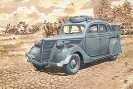 Klijuojamas Modelis Roden 818 Ford V8-G81A Funkwagen 1/35