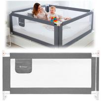 Apsauginis lovos turėklas 160 cm, universalus, apsauginis, vaikams, sulankstomas, pilkas
