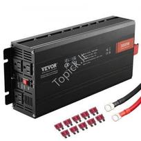 3000 W modifikuotos sinusoidės keitiklis 12 V į 230 V su LCD ekranu, 3 AC lizdais, USB ir Type‑C jungtimis