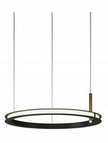 Anillo Led pakabinamas šviestuvas 60cm, juodas