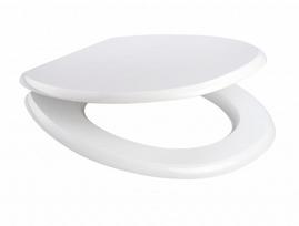 Antibakterinė laisvai pastatoma klozeto sėdynė "Formic white, 35.5 x 42.5 cm