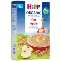 Ekologiška pieniška košė su avižomis ir obuoliais (nuo 6 mėn.) HIPP, 250 g
