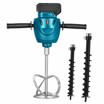Akumuliatorinis žemės grąžtas - maišytuvas su priedais, 20V, RC-K-2309