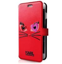 KARL LAGERFELD KLFLBKP7CL2RE CASE BOOK FOR IPHONE 7 RED CHOUPETTE IN LOVE