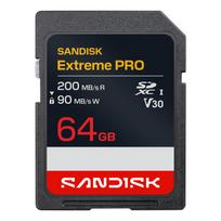 SANDISK SD Extreme Pro 64GB 200/90MB/s C10 UHS U3 V30
