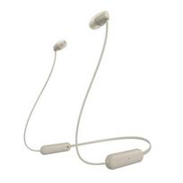 SONY WI-C100 Wireless In-Ear Headset, Calls/Music, Bluetooth, Beige