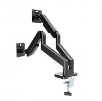 Gembird Desk arm for two monitors, adjustable, from 17 to 32 inches, load capacity up to 10 kg, black | MA-DA2-06 | 8716309135443