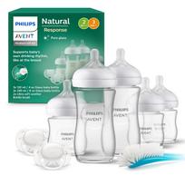 PHILIPS AVENT STIKLINIS BUTELIUKŲ RINKINYS NAUJAGIMIUI NATURAL RESPONSE SCD879/11