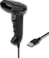 Qoltec 50866 Laser barcode reader 1D | CCD | USB | Black | 50866 | 5901878508665