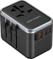 Vention 65W GaN 2x USB-A 2x USB-C black | FJFB0 | 6922794784345