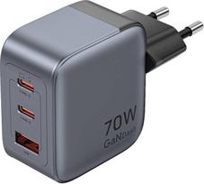 Vention 70W GaN PD 1x USB-A 2x USB-C gray | FEXH0-EU | 6922794789081