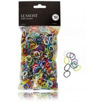 Lussoni Multicolored Hair Bands įvairiaspalvės plaukų gumytės 15 mm - 100 g.