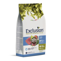 Exclusion Mono Protein Mediterraneo sausas maistas mažų veislių šunims su tunu, S, 500 g