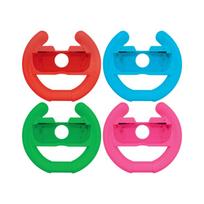 ONIVERSE - Pack of 4 Racing wheel controller holders - Blue/Red/Green/Pink - Nintendo Switch