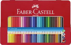 Faber-Castell - Coloured pencil Colour Grip tin of 36 (112435)