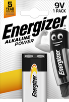 Energizer - Battery 9V/6LR61  Alkaline Power 1-Pack