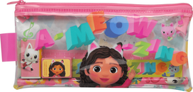 Kids Licensing - Filled Transparent Pencil Case - Gabbys Dollhouse (033708155)