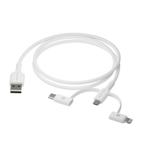 dbramante1928 - Re-charge - 3in1 Cable–USB A to USB-A,C & Lightn-W