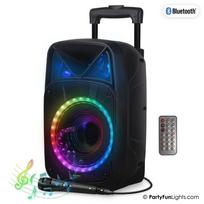 Party Fun Lights - Karaoke Party Speaker with Handle & Wheels - (605603)