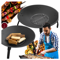 Sodo laužavietė „Brilla Cauldron“, plienas, juodas, didelis, 55 cm