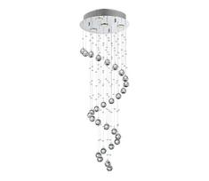 LUXERA 62410 - Tvirtinamas krištolinis sietynas COIL 4xGU10/50W/230V