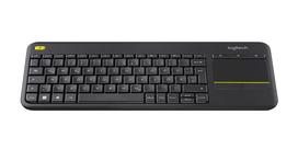 LOGITECH Wireless Touch Keyboard K400 Plus Black DE Layout