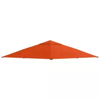 Pakaitinis pavėsinės stogas, apsaugantis nuo saulės, pavėsinės danga iš poliesterio, oranžinė, 2,98 x 2,95 m