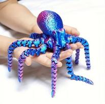 Spalvotas aštuonkojis 3D