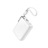 Joyroom JR-PBF27 Pro 10000mAh 30W Power Bank su Integruotu USB-C Kabeliu ir Papildomu Dvikryptiniu USB-C į Lightning Kabeliu - Balta